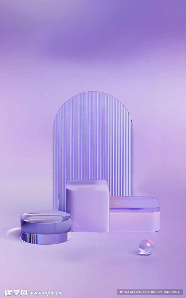 紫色小清新背景