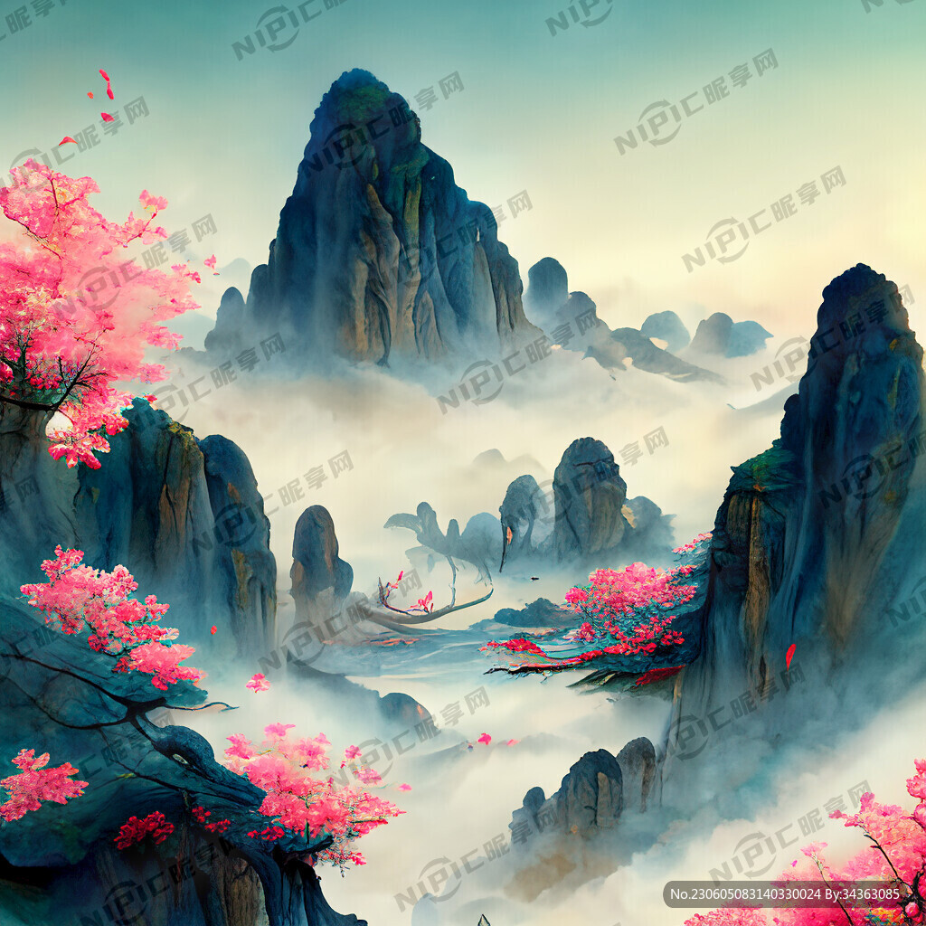 游戏梦幻唯美新中式风景 超高清