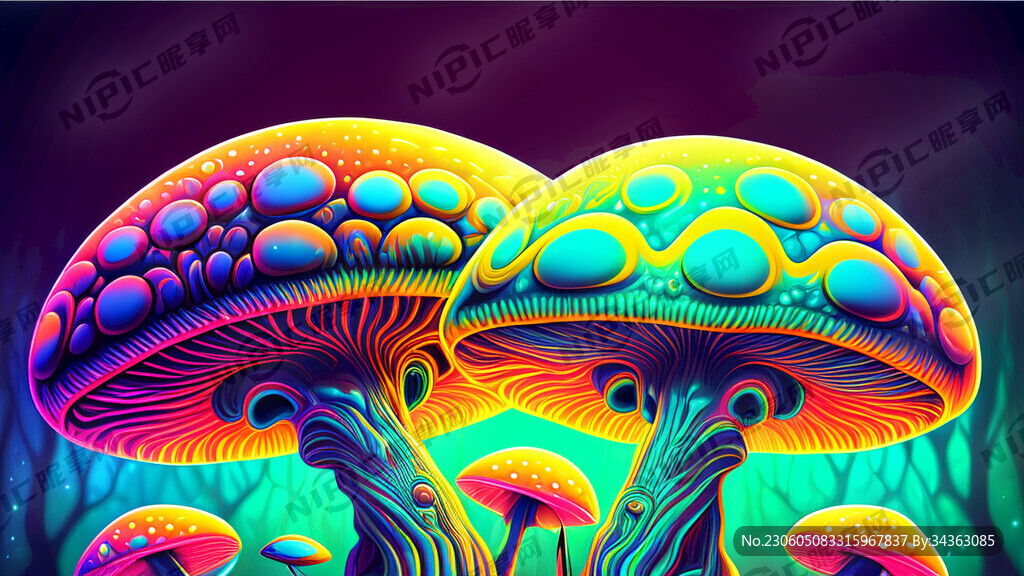 迷幻 外星人 神秘 蘑菇