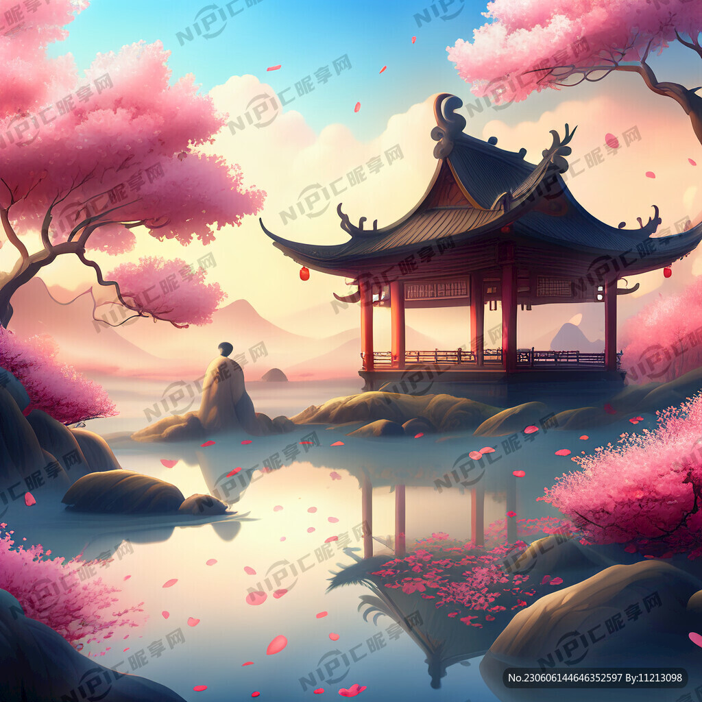 游戏梦幻唯美新中式风景 超高清