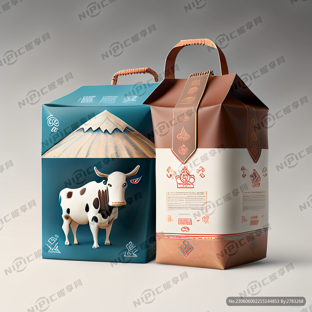 给我设计一个牛奶粉的包装设计