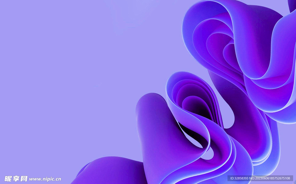 紫色3d炫彩渐变抽象扭曲背景