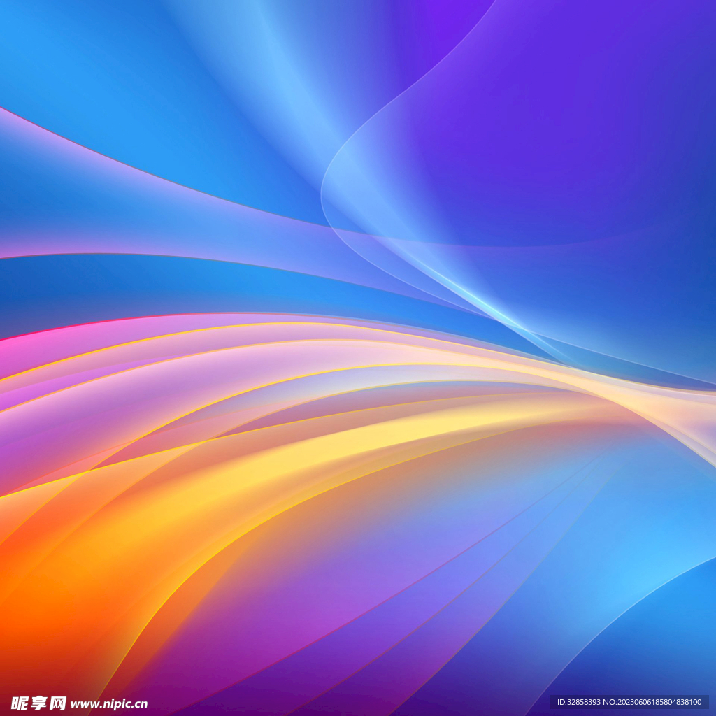 炫彩3d抽象科技线条背景