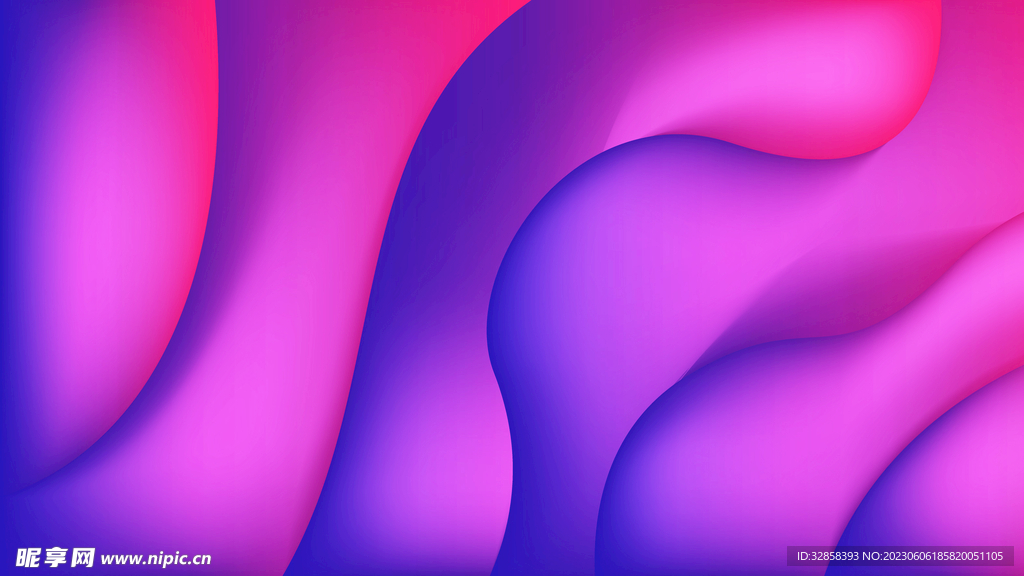 紫色3d流体渐变科技线条背景