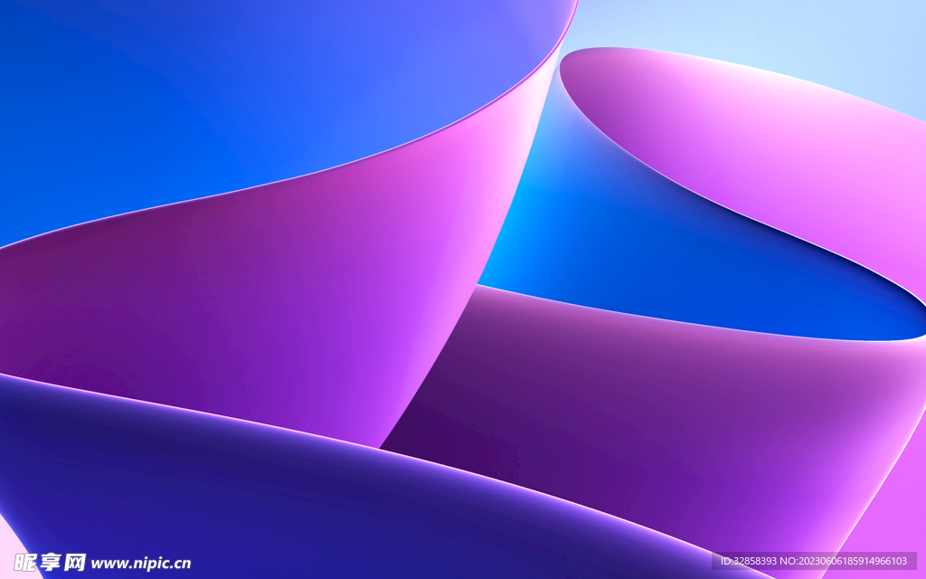 紫色3d炫彩渐变抽象扭曲背景