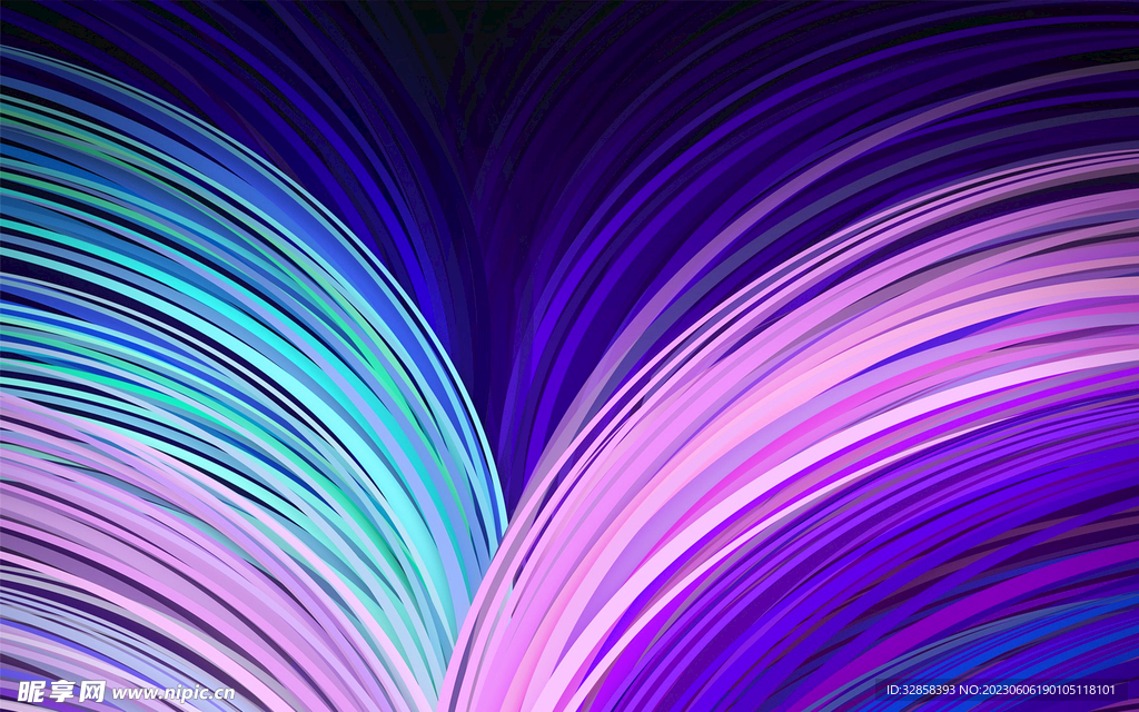 紫色3d流体渐变科技线条背景