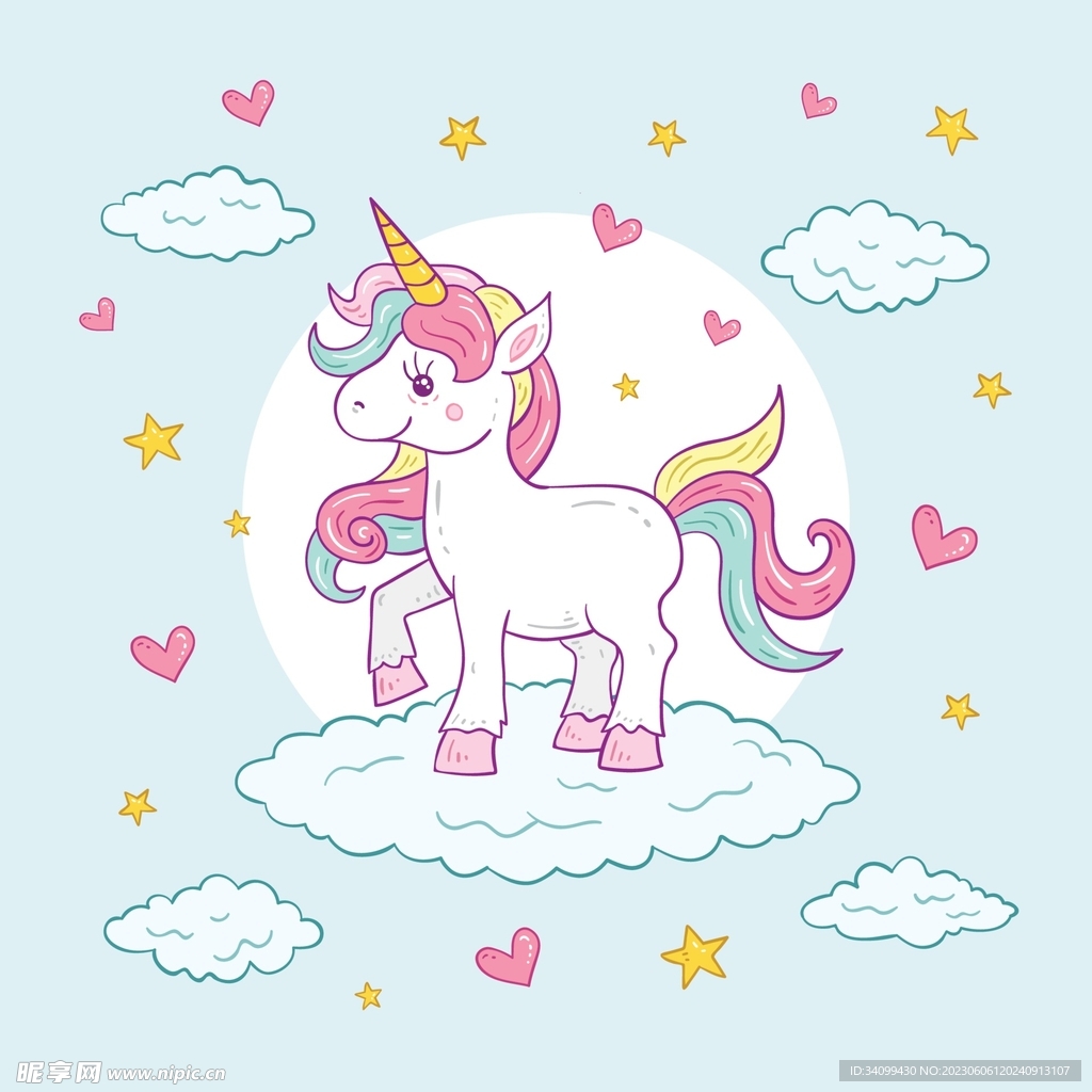 卡通独角兽