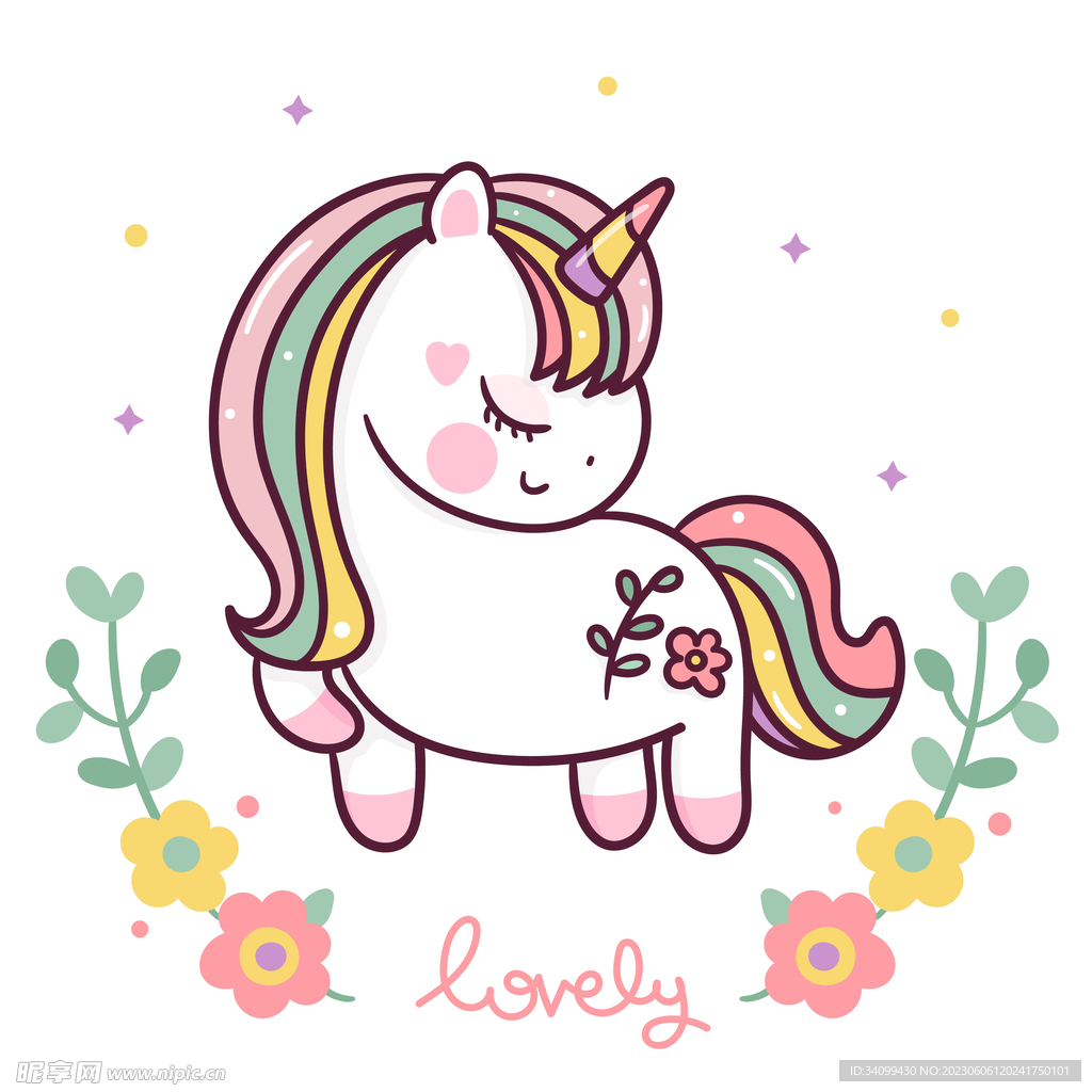 卡通独角兽