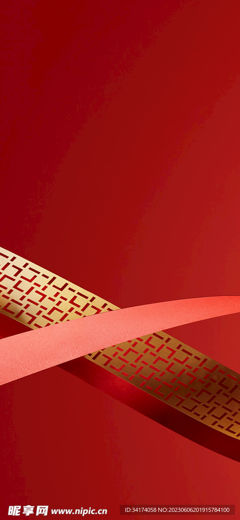 红色背景