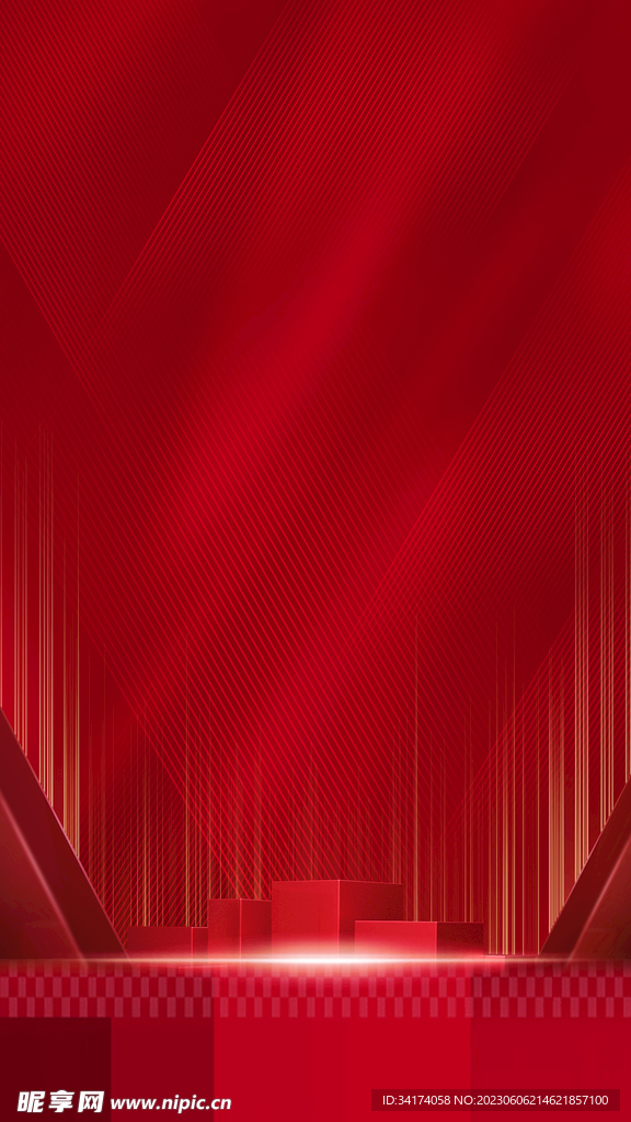 红色背景