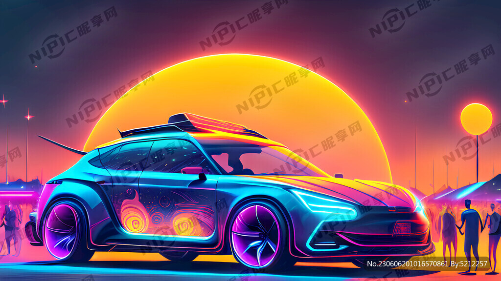 音乐节 全系色 未来科技感汽车