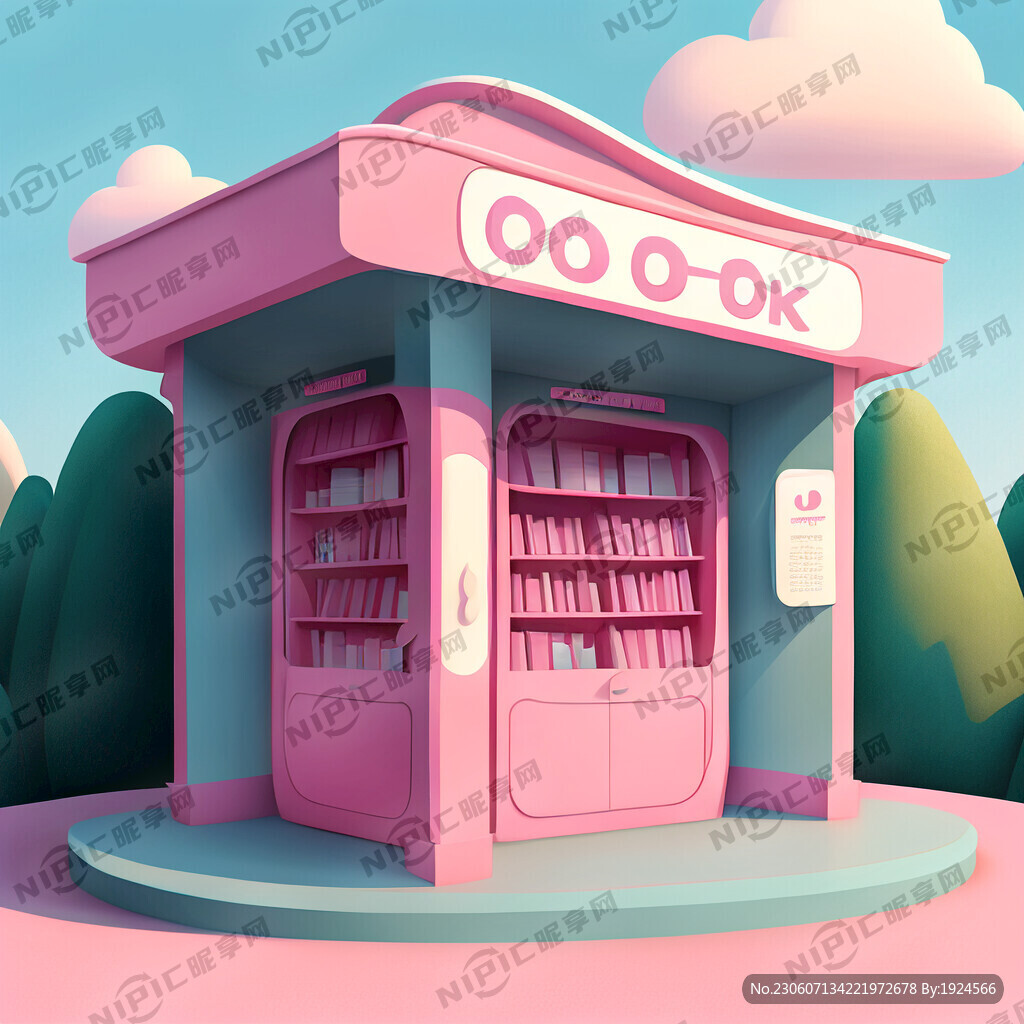 一个粉色的便便主题展馆