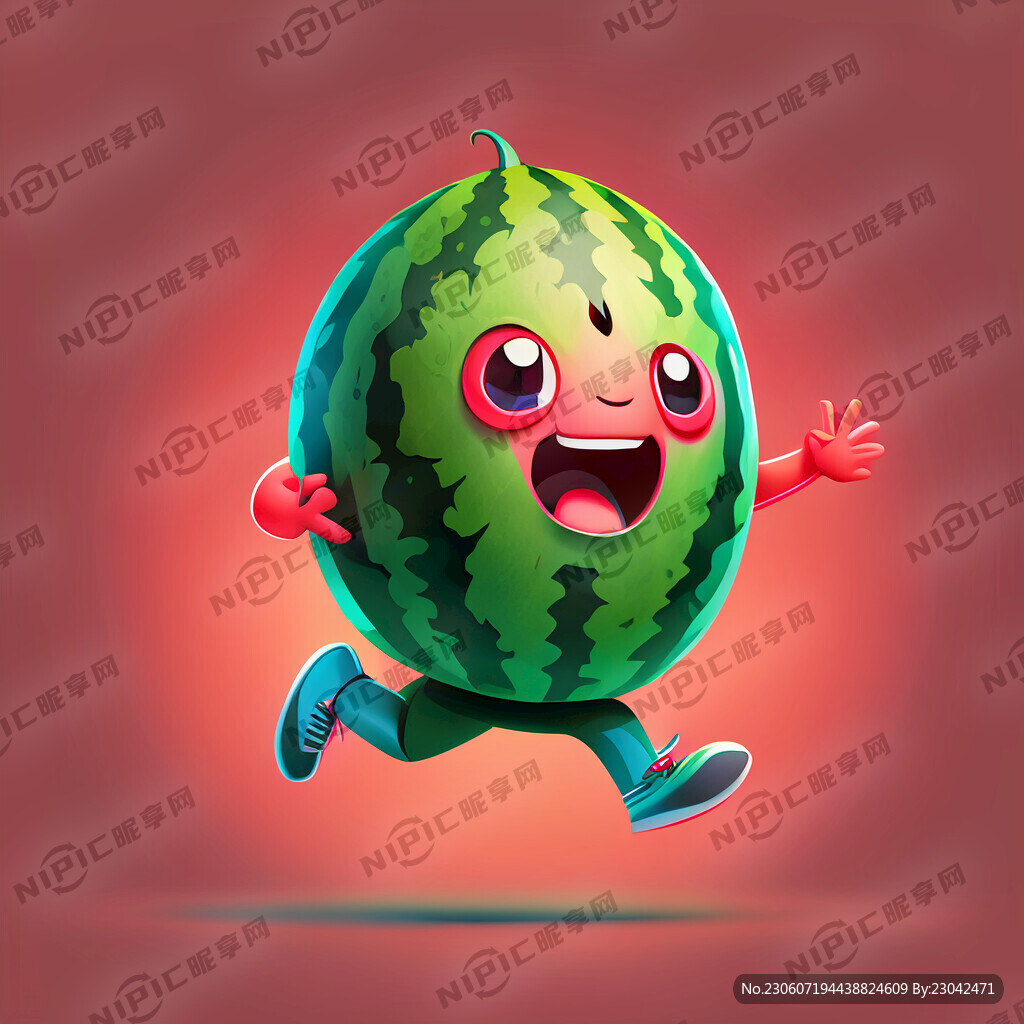 西瓜 吉祥物 萌萌哒 有活力