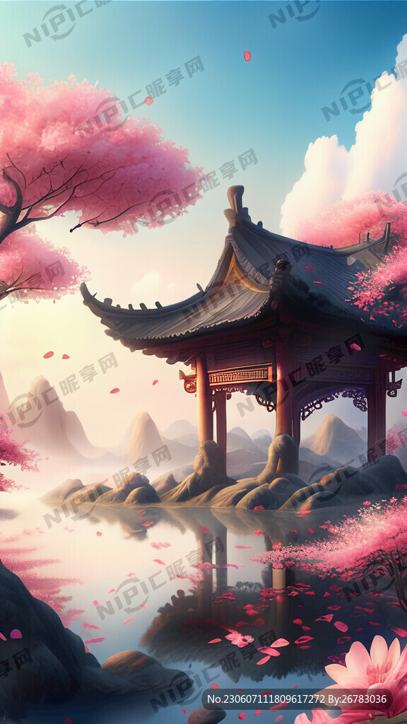 游戏梦幻唯美新中式风景 超高清