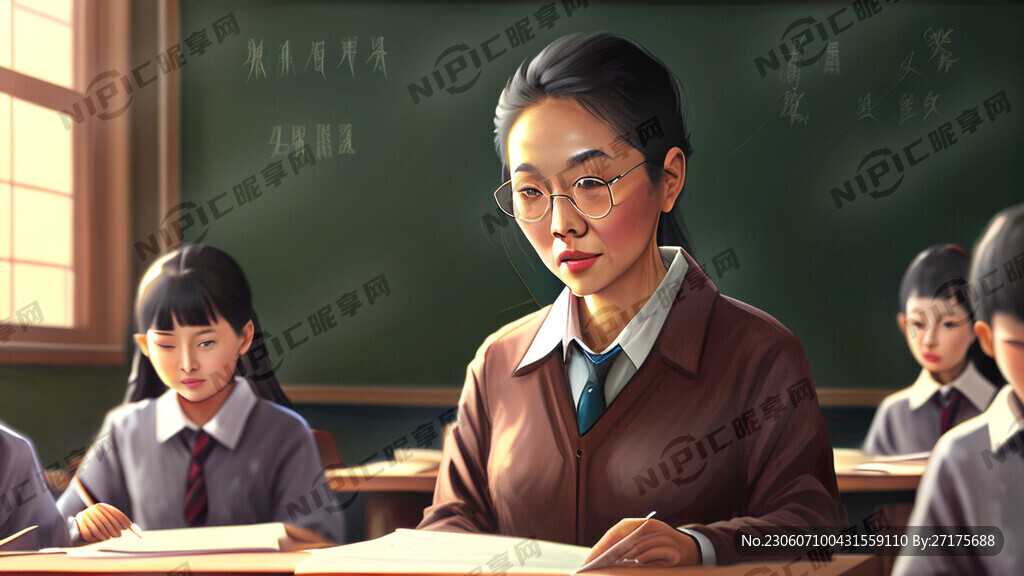 老师在课堂讲课