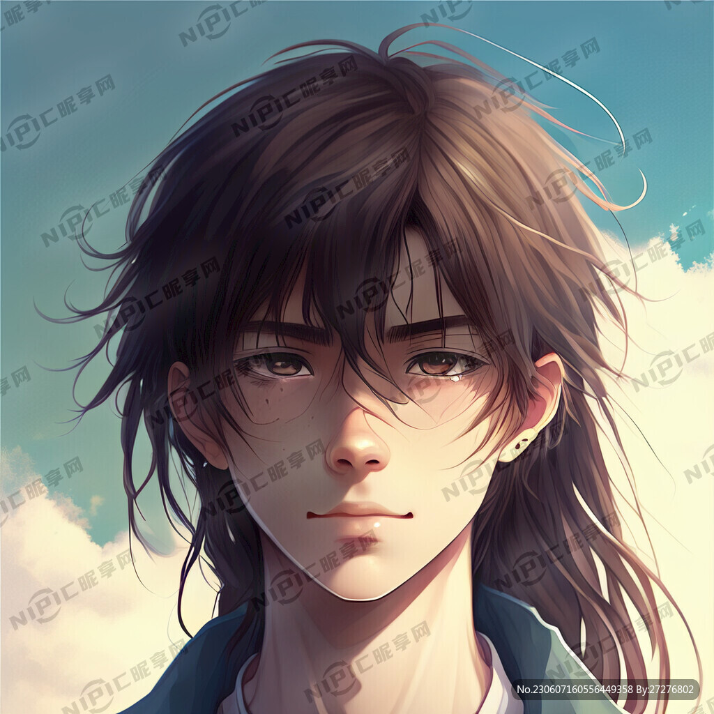 男性青少年 中长发 细腻 夏日