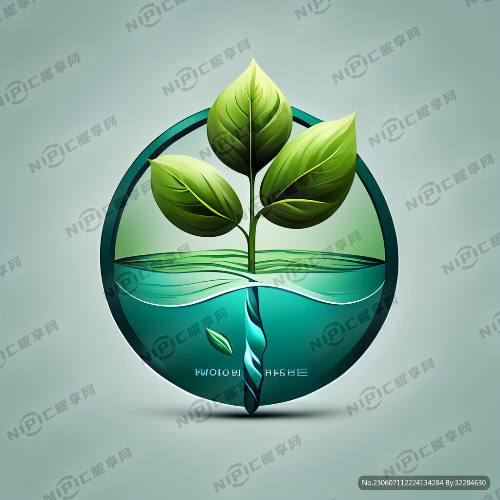 企业标识 禾苗 环保 水
