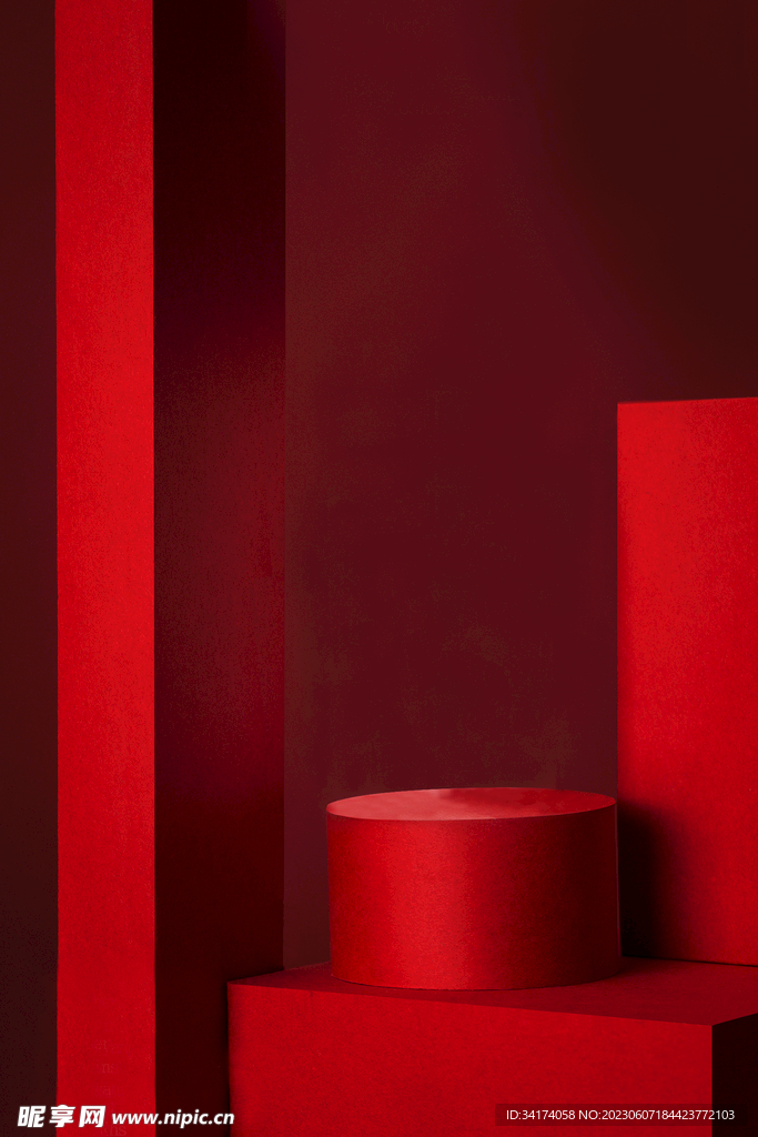 红色背景