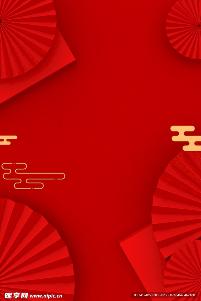 红色背景