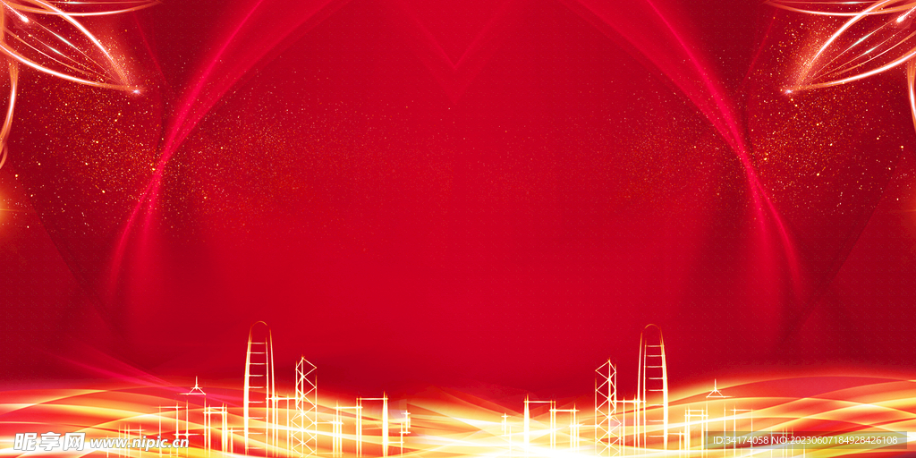 红色背景