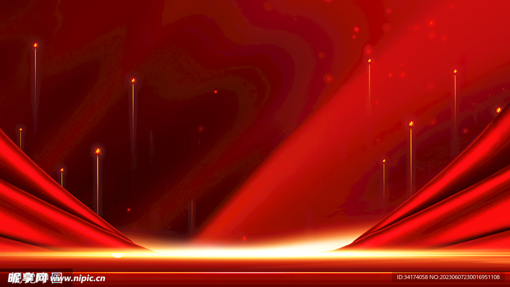 红色背景