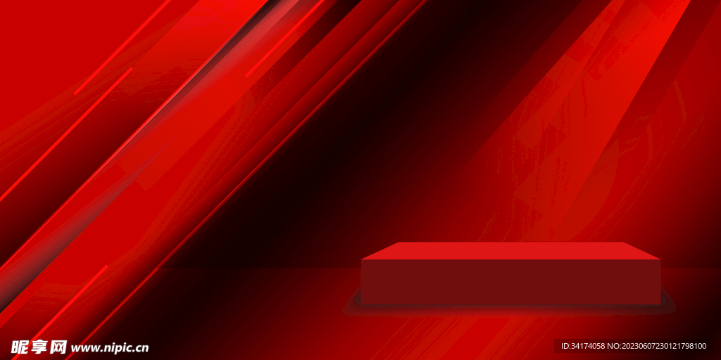 红色背景