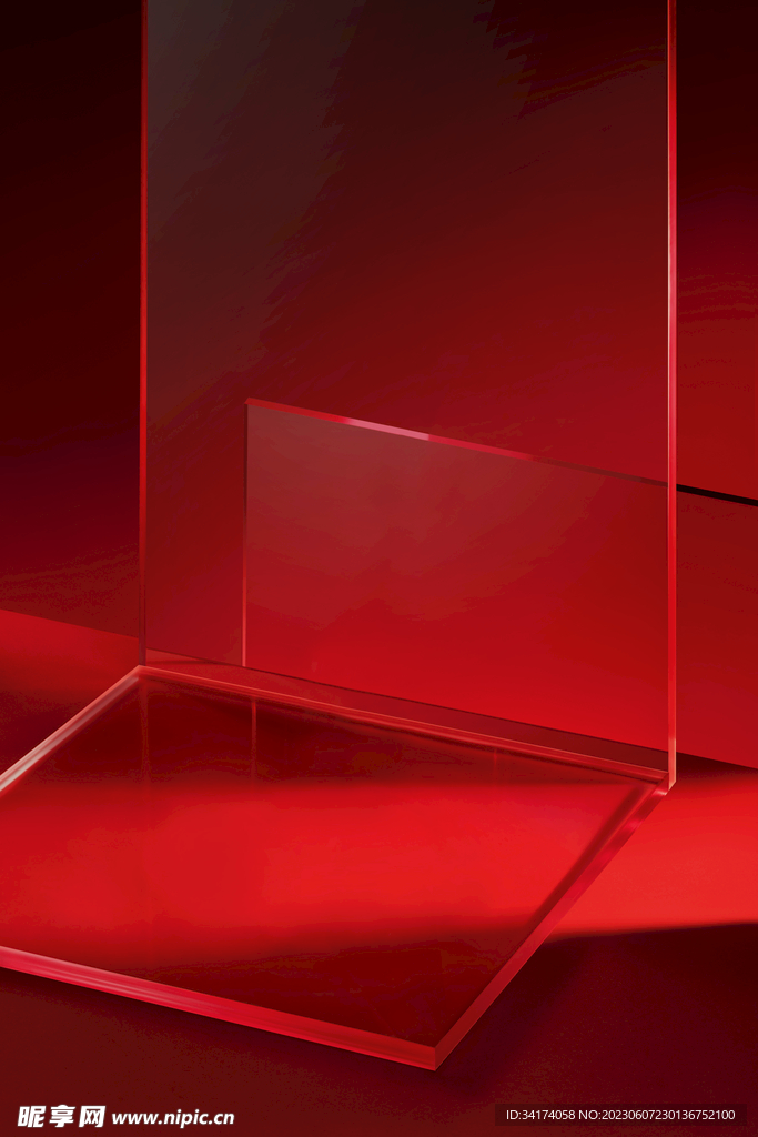 红色背景