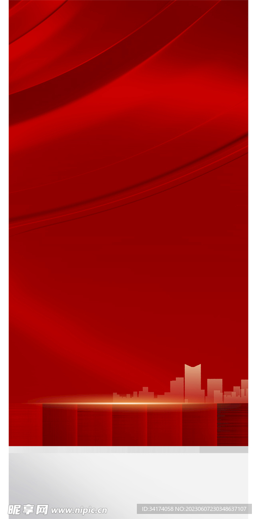 红色背景