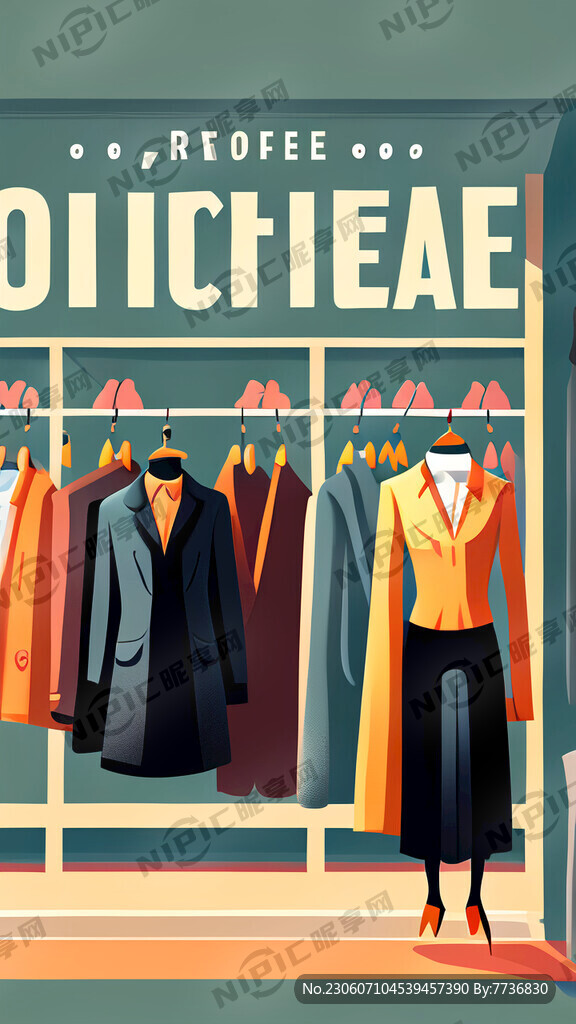 服装店开业促销海报