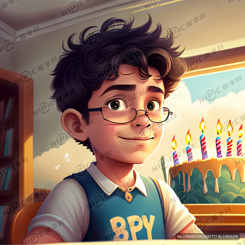 三十六岁的大男孩生日快乐 卡通
