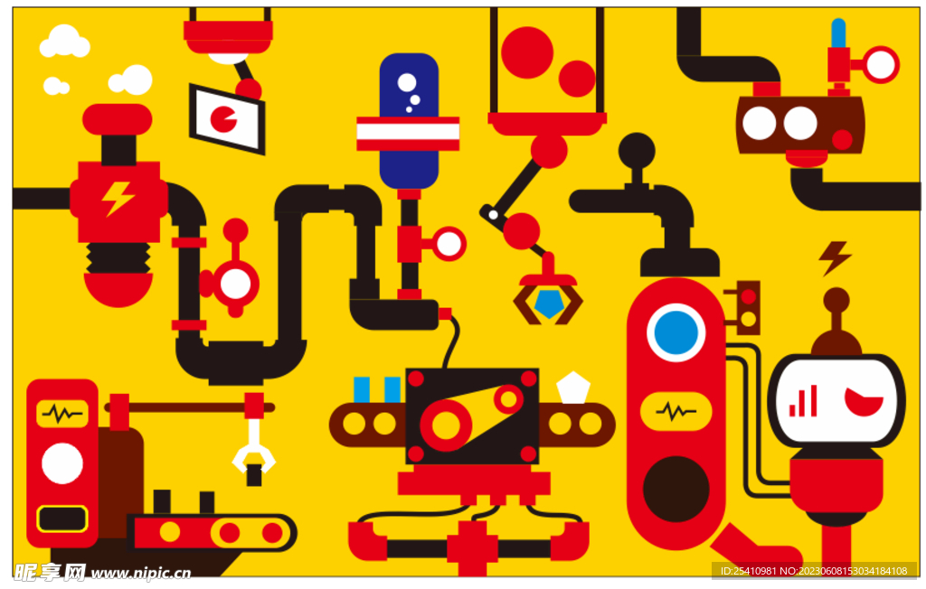 卡通手绘爬岩壁纸