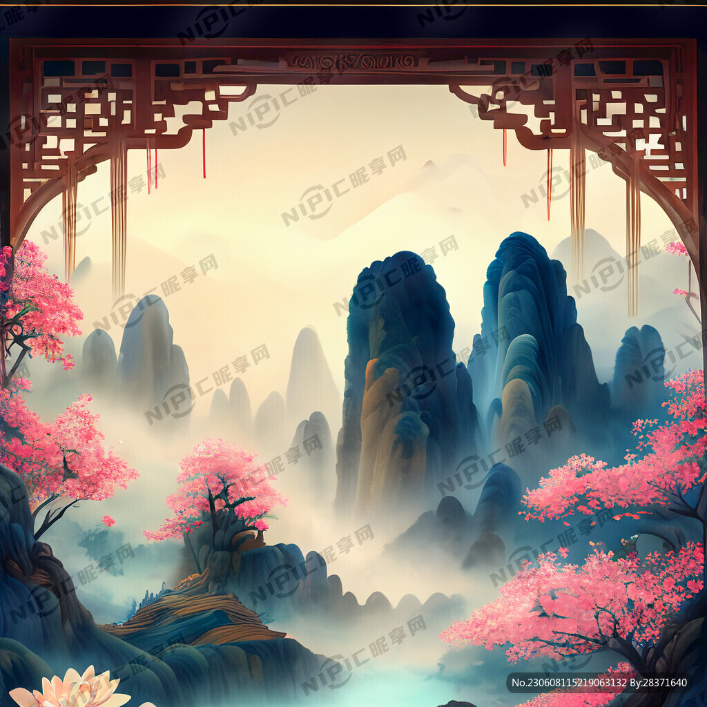 游戏梦幻唯美新中式风景 超高清