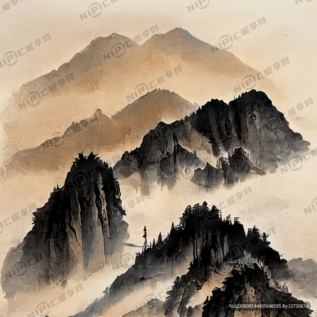 宋画 复古 年代感 山水画