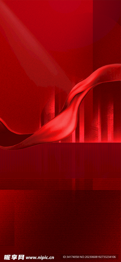 红色背景