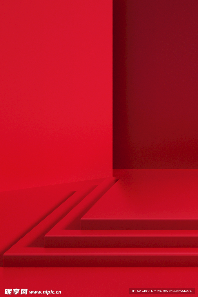 红色背景