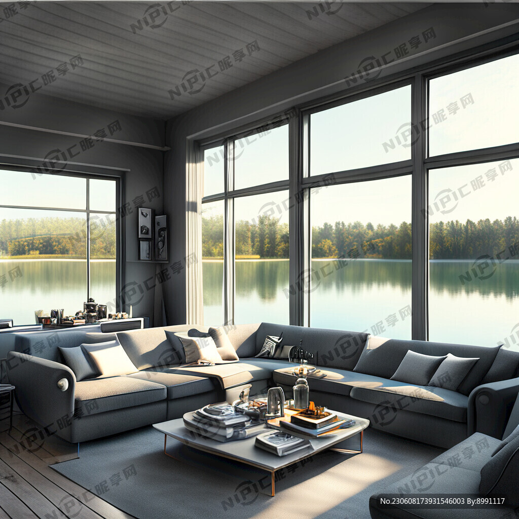 灰色系挑高复式小公寓 沙发