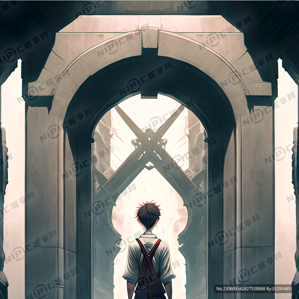 一位翩翩少年站在修仙大宗门的比