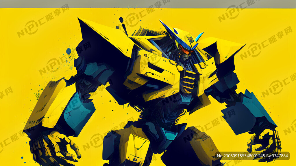变形金刚 街舞联名 黄色底色