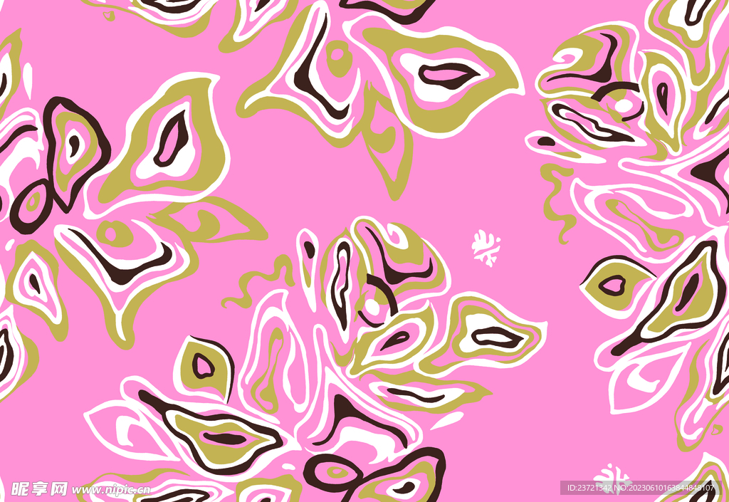 大牌花 水纹花朵