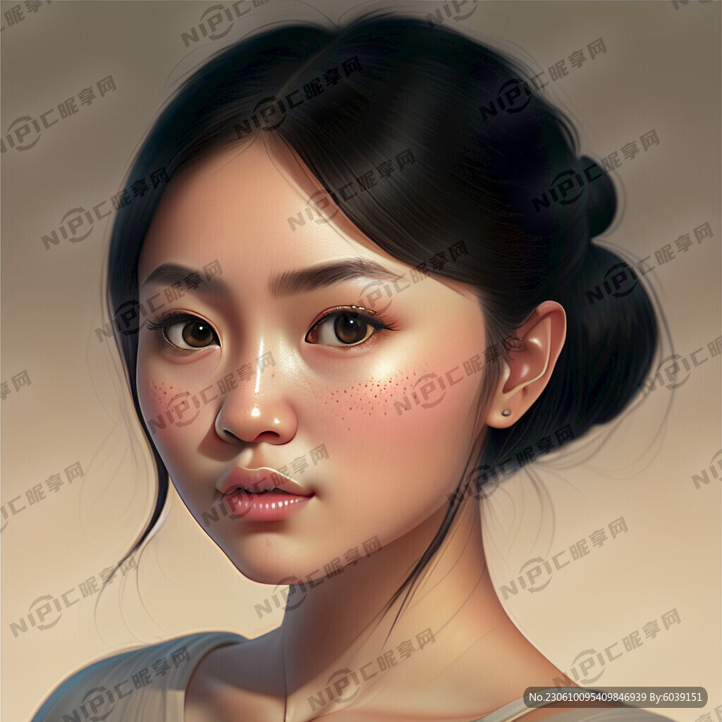 美女 大眼睛 高鼻梁 可爱