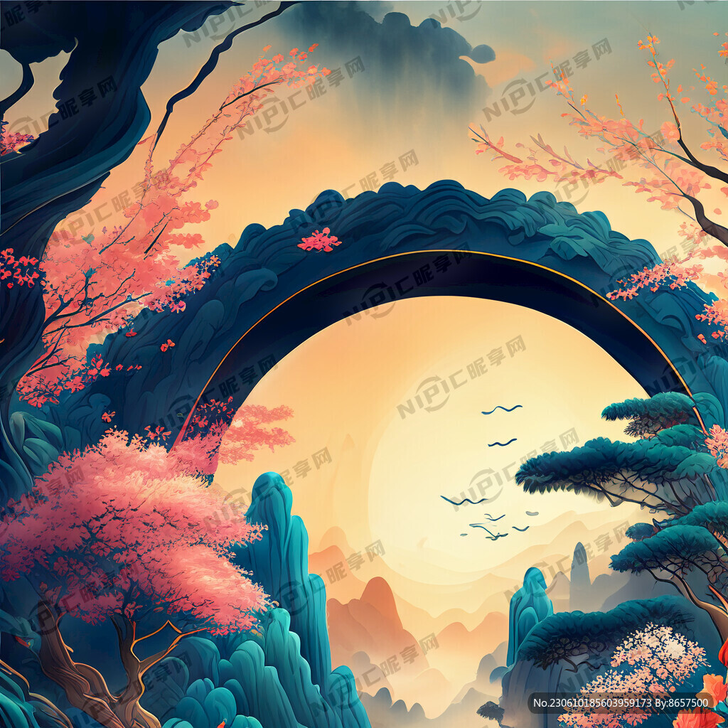 游戏梦幻唯美新中式风景 超高清