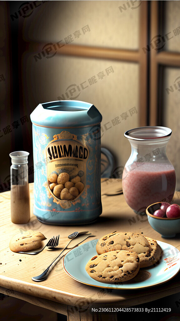 二胎妈妈的饭桌 奶粉罐 水杯