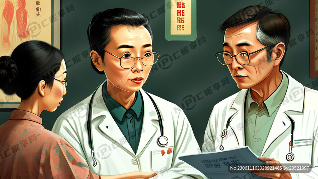 医生正在与病人交流