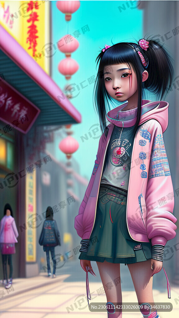 少女 超清 全身 可爱 时尚