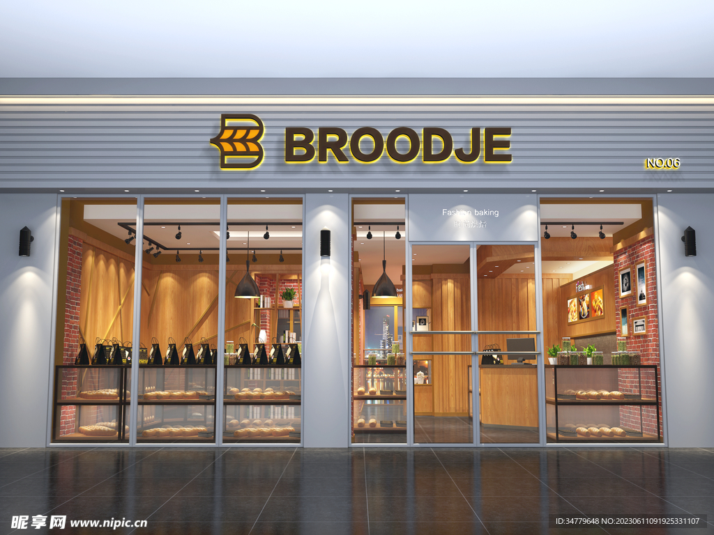 门头效果图模板