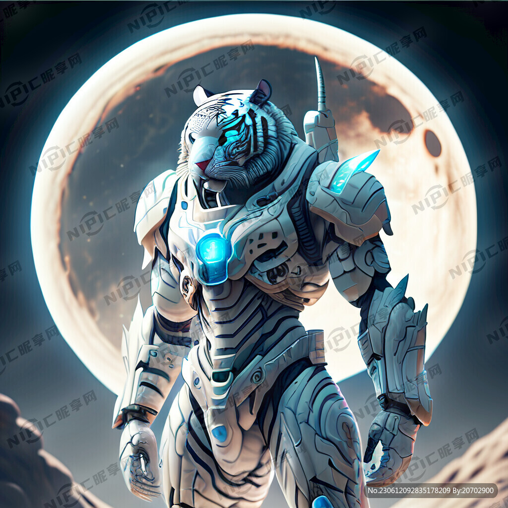 站立姿态 月球背景 粒子特效