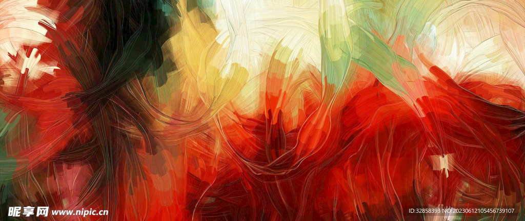 彩色3d油彩渐变线条背景