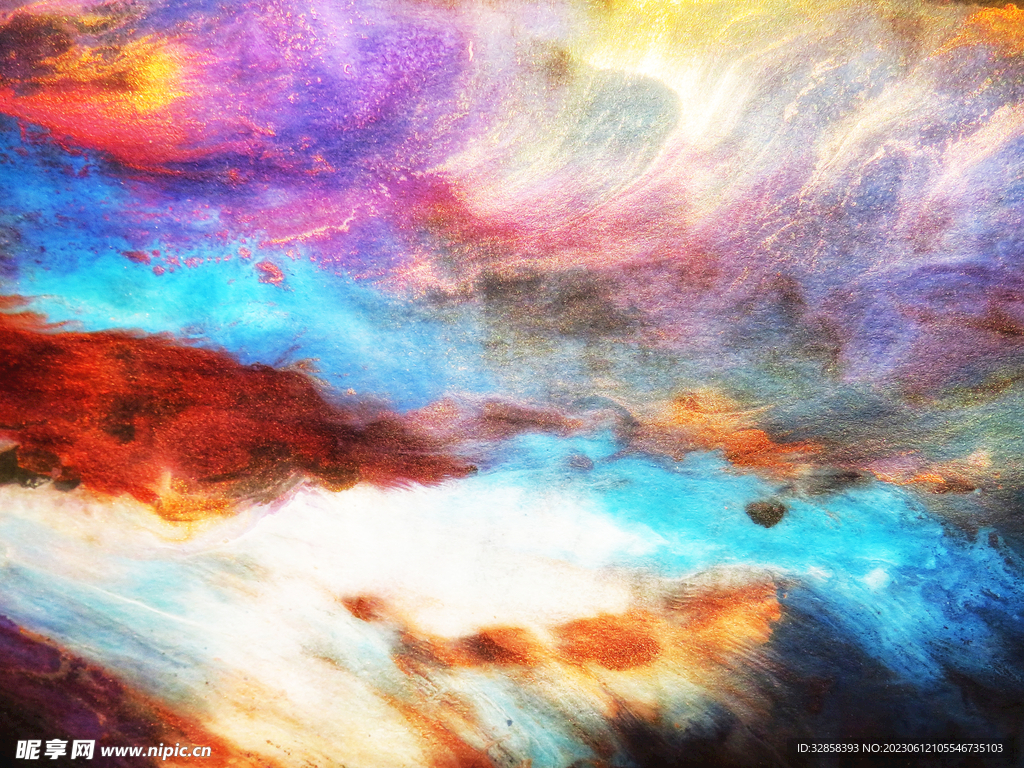 炫彩抽象油彩水粉背景