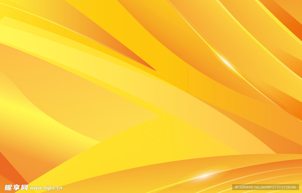 金色抽象科技线条背景