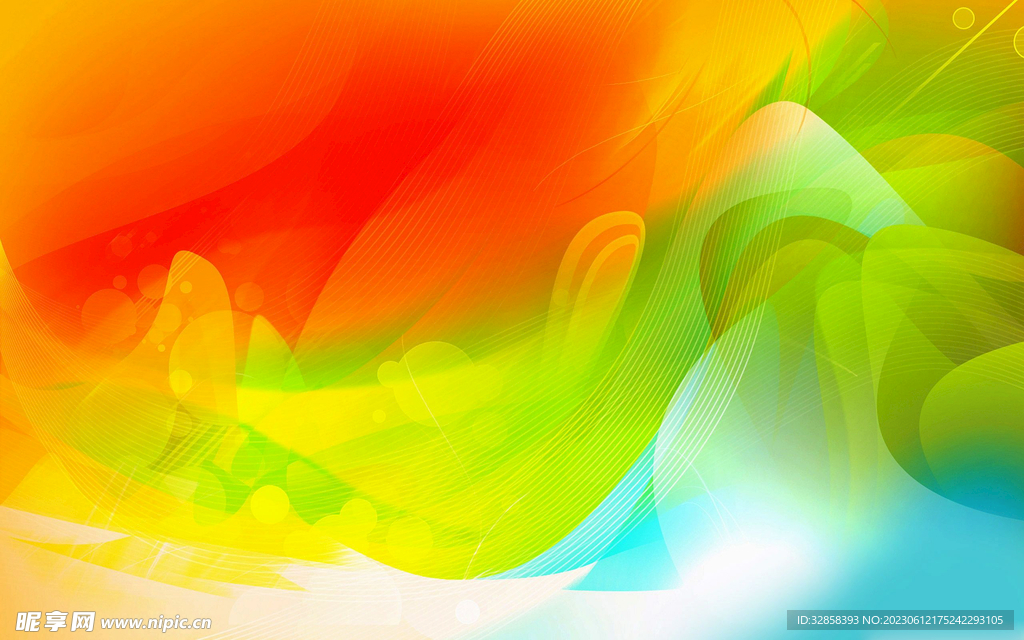 彩色科技线条渐变背景